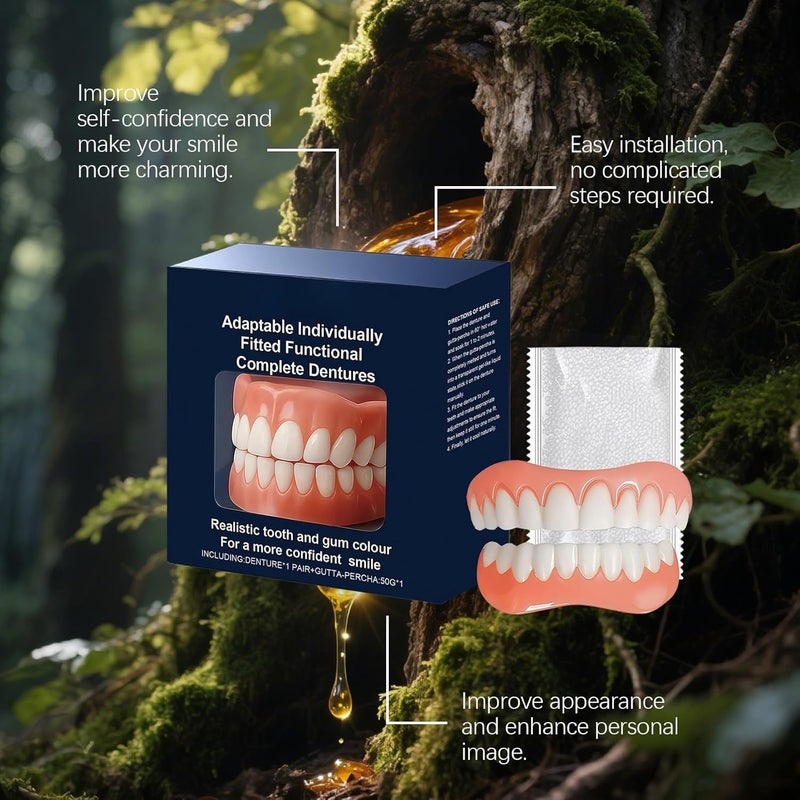 Tooth beautification set: improve smile, cover between teeth and missing teeth, wear comfortably, easy to operate at home, create a natural and beautiful effect - Image 5