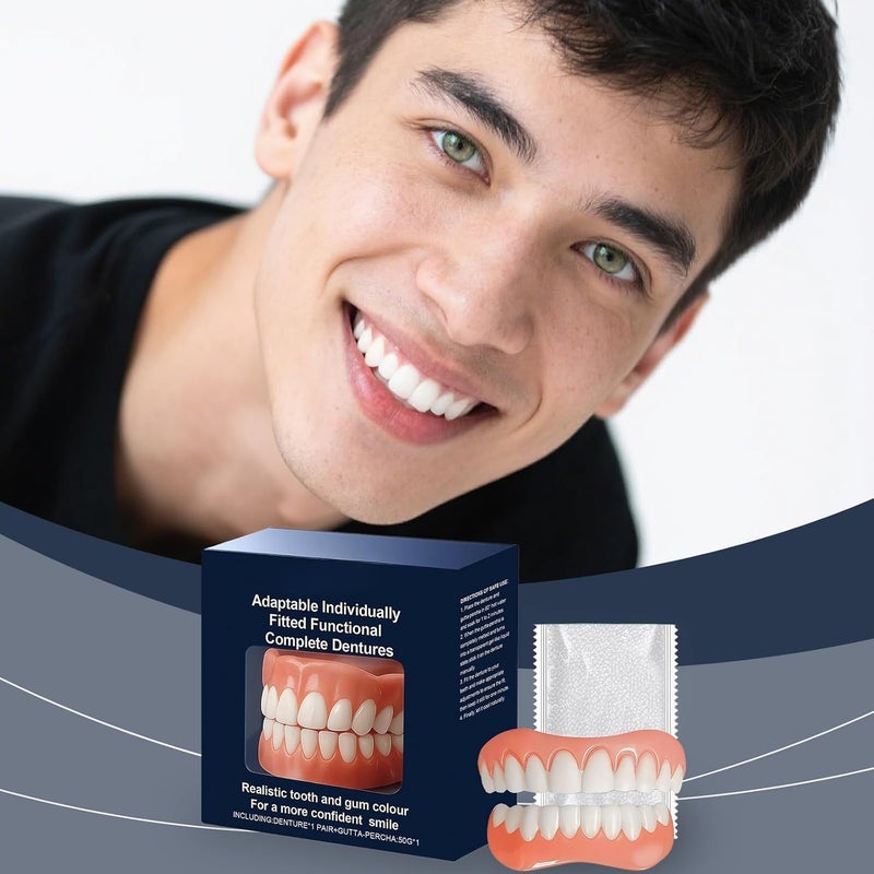 Tooth beautification set: improve smile, cover between teeth and missing teeth, wear comfortably, easy to operate at home, create a natural and beautiful effect - Image 3