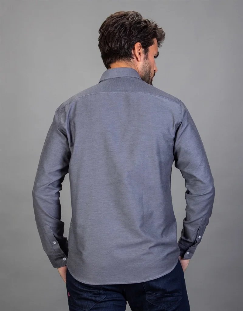 Tudors Classic Fit Dobby Gray Men's Shirt