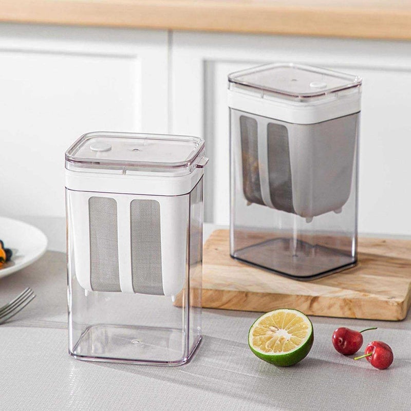 KYSEUK KYSEUK Curd Maker and Greek Yogurt Maker 1100ml Fine Mesh Strainer with Lid Multifunctional Yoghurt Filter Curd Maker for Home  - Image 5