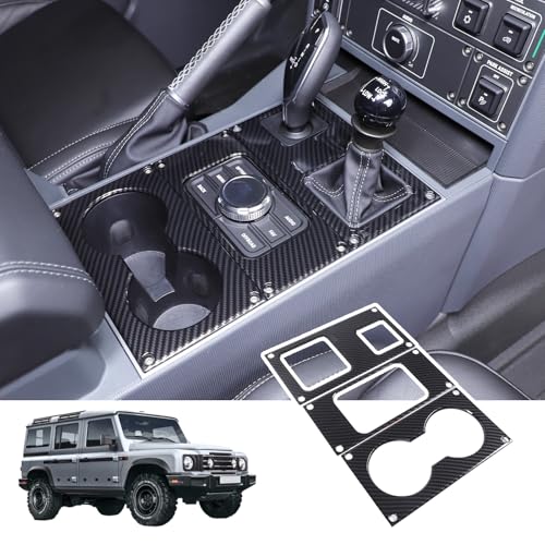 Bekantogy Car Central Control Gear Shift Panel Trim Cover Compatible with INEOS Grenadier 2020-2024 Console Anti-Scratch Panel Frame Decorative Sticker Protection ABS (Carbon Fiber Texture) - Image 1