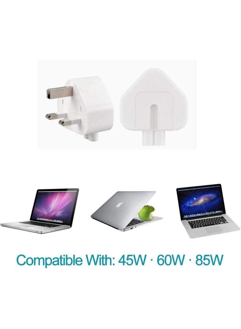 eWINNER AC Power Adapter UK/EU/US Wall Folding Plug Duck Head Charge Adapter UAE Standard Plug Duck Head for MacBook Pro/MacBook Air/Mac iBook/iPhone/iPod/etc (2 Pack) (UK Plug) - Image 5