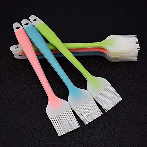 Baskety Silicone Basting Brush Set for Oil Butter Sauce & Baking | Heat Resistant Food Grade Pastry Brushes for Cooking BBQ Grilling – Random Color (Pack of 4) - Image 3