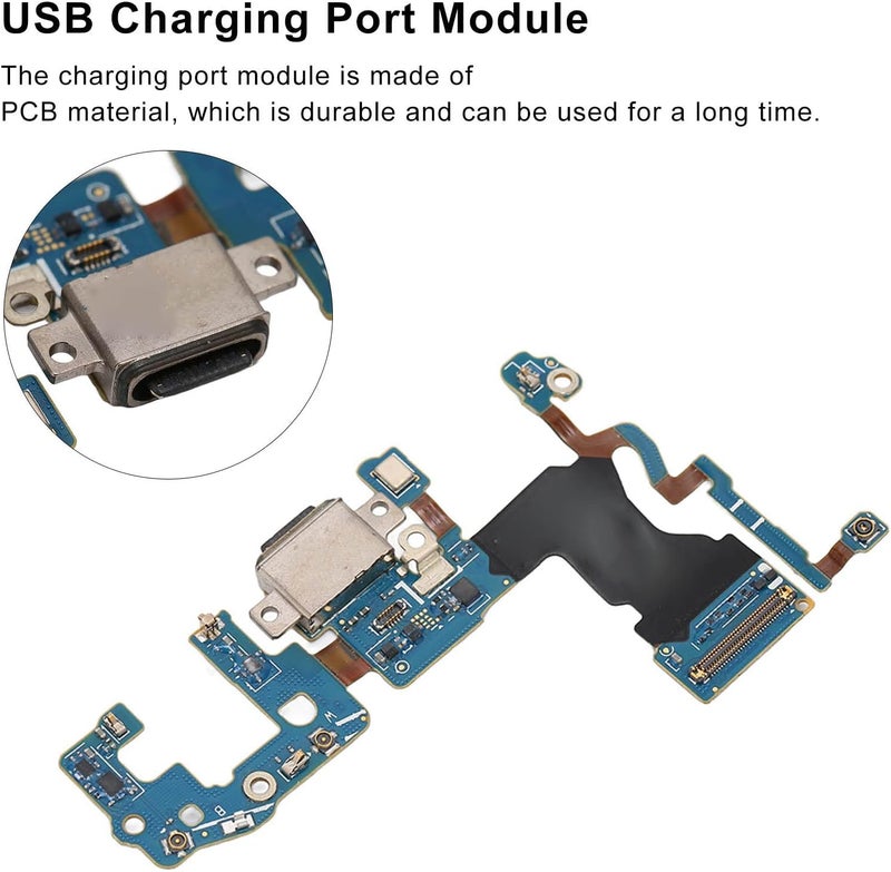 كلاراكو وحدة منفذ شحن USB لهاتف S9، وحدة بديلة لمنفذ الشحن ذات رقابة صارمة على الجودة، سهلة الاستخدام، متوافقة بشكل جيد، مادة PCB لهاتف S9G960F - Image 2