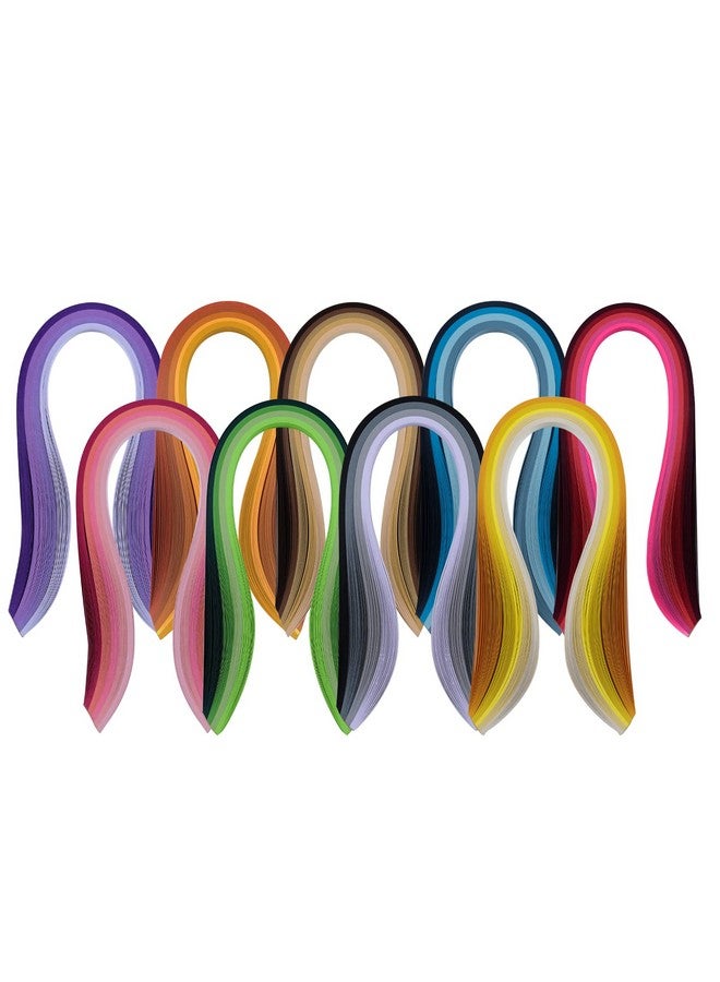 YURROAD 9 Pack 900 Strips Quilling Paper Kit 5Mm X 39Cm 36 Shades Of Colors Quilling Paper Arts And Craft Card Design Making Paper Flower Making  - Image 1