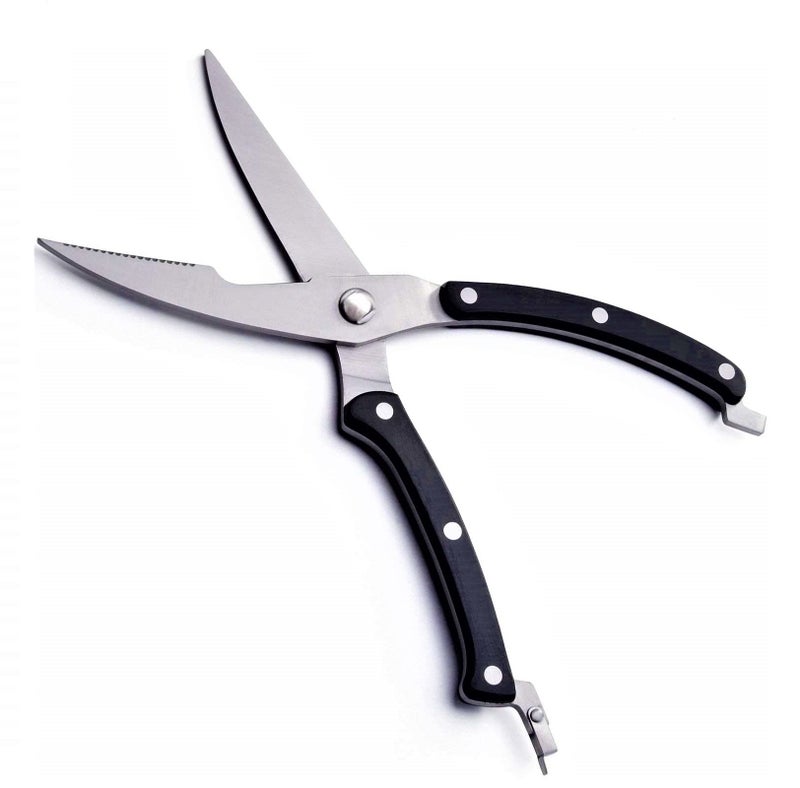 Bridge2shopping Stainless Steel Heavy Duty Poultry Chicken Bone Meat Scissor, Kitchen Scissor Cutter With Safety Lock - Image 2