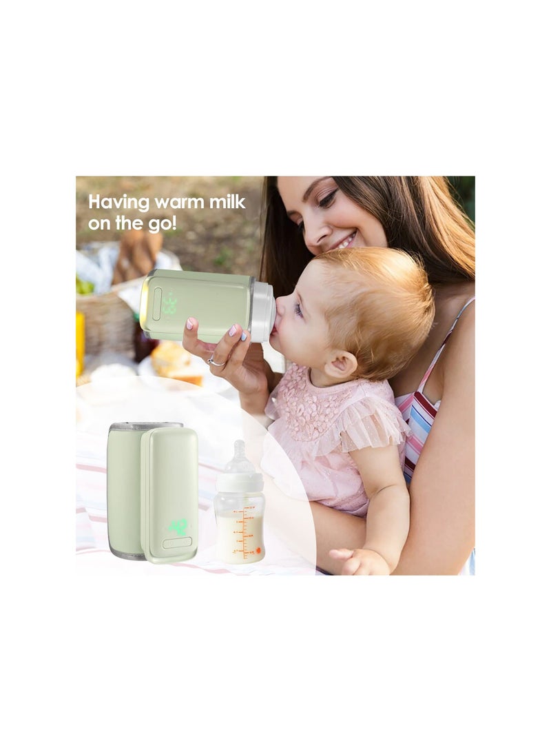 XiuWoo Wireless Bottle Warmer, for Travel Portable Baby Milk Rechargeable USB Battery-Powered, Heating Bag Heaters Thermostat with Sterili-zing, Keep, Heat Food Jars Function - Image 4