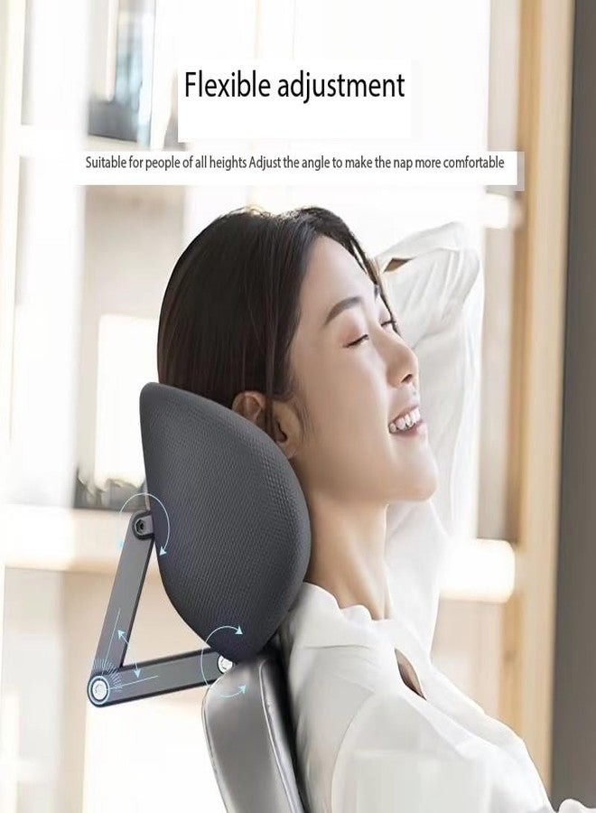 Memory Foam Headrest Attachment for Office Chair, Adjustable Lumbar Support Pillow, Elastic Sponge Head Pillow, Desk Chair Neck Support - Image 3