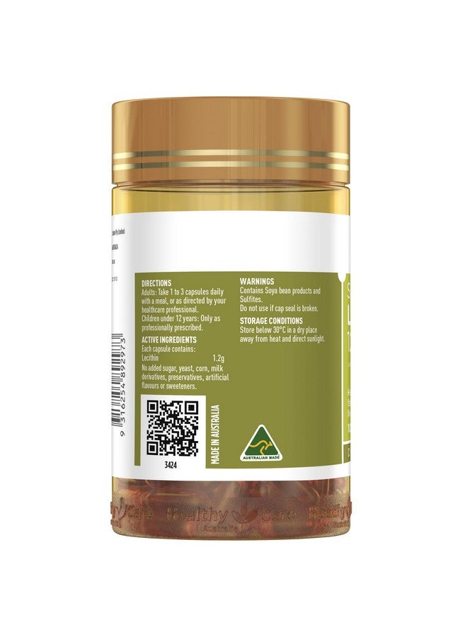 Healthy Care Lecithin 1200mg 100caps - Image 3