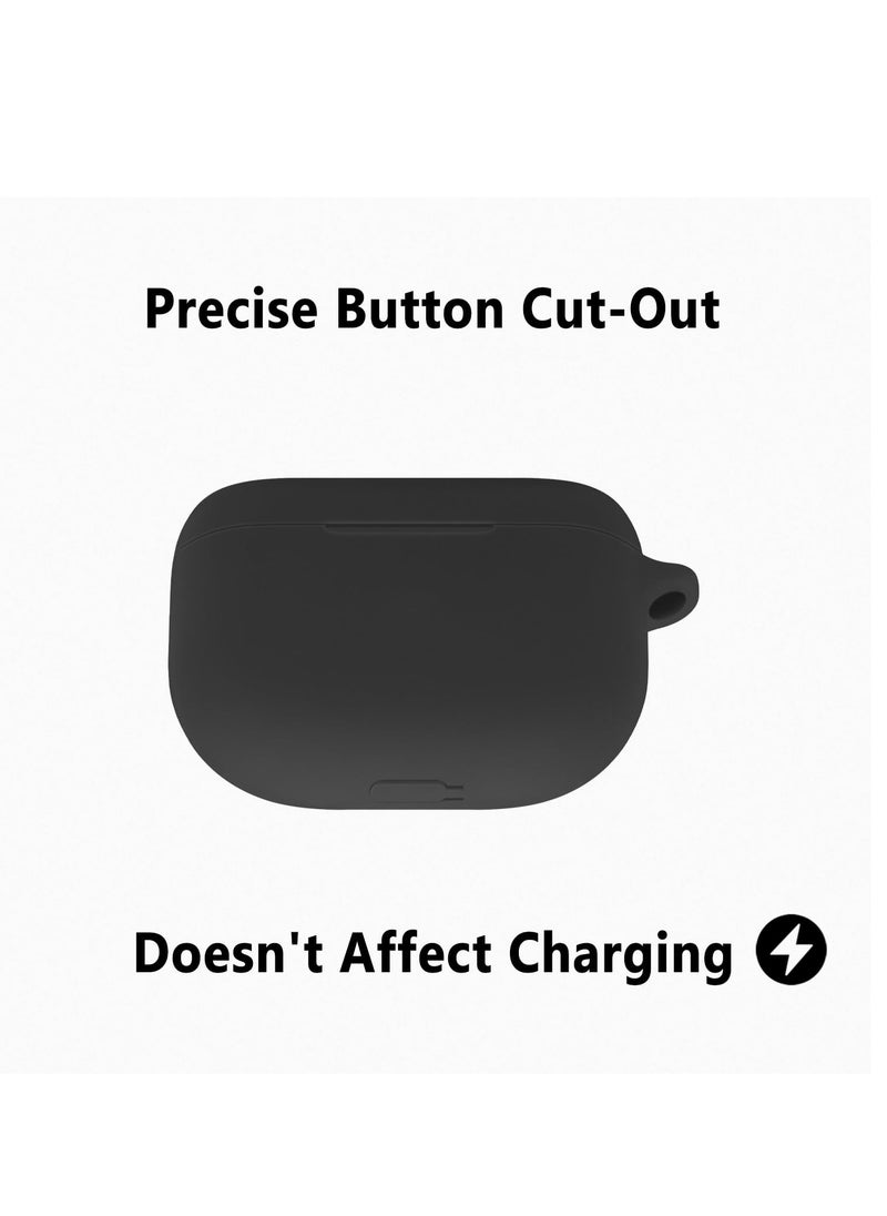 Generic - Silicone Case Compatible With Jabra Elite 10 - Protective Cover for Headphones (Black) - Image 1