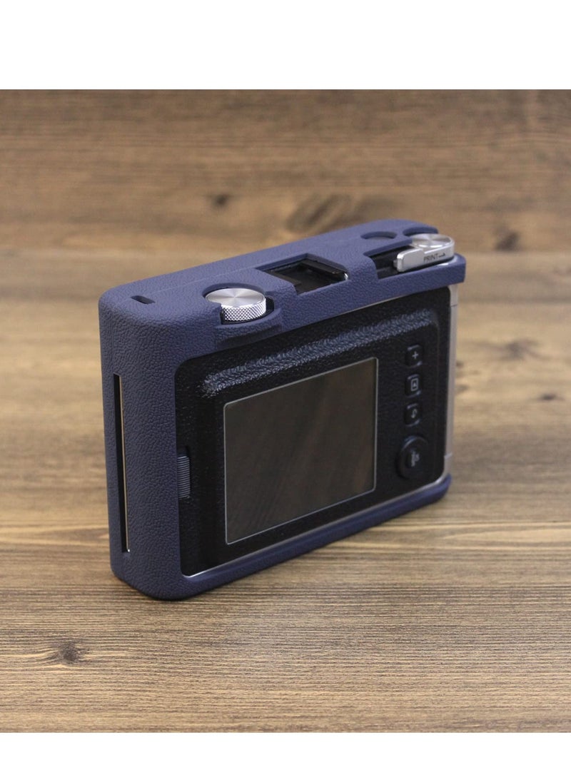 Generic Camera Case for Instax Mini EVO Silicone Protective Case Compatible with Fuji Instax Mini EVO Instant Camera Soft Rubber Lightweight Case (Blue)  - Image 4