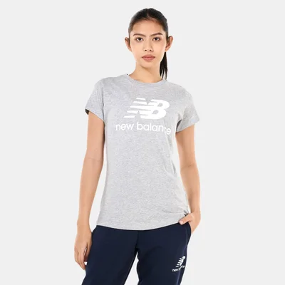 New Balance Women's Essentials Stacked Logo T-Shirt