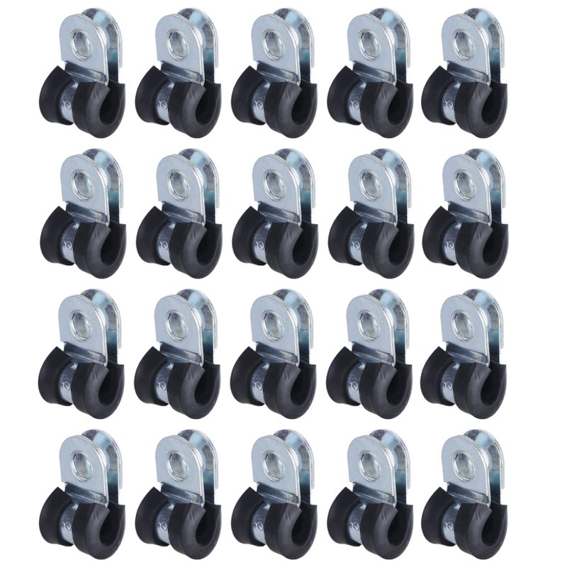 304 Stainless Steel Cable Clamps Sturdy Corrosion Resistant Reusable R Type Hoop Pipe Clamp10mm - Image 3
