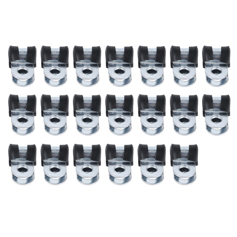 304 Stainless Steel Cable Clamps Sturdy Corrosion Resistant Reusable R Type Hoop Pipe Clamp10mm - Image 2