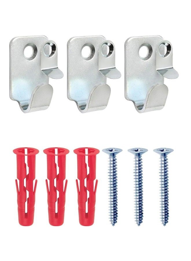 Taskar Heavy Duty Safety Picture Hooks - Pack of 3 30lbs/15kg Load - Image 2