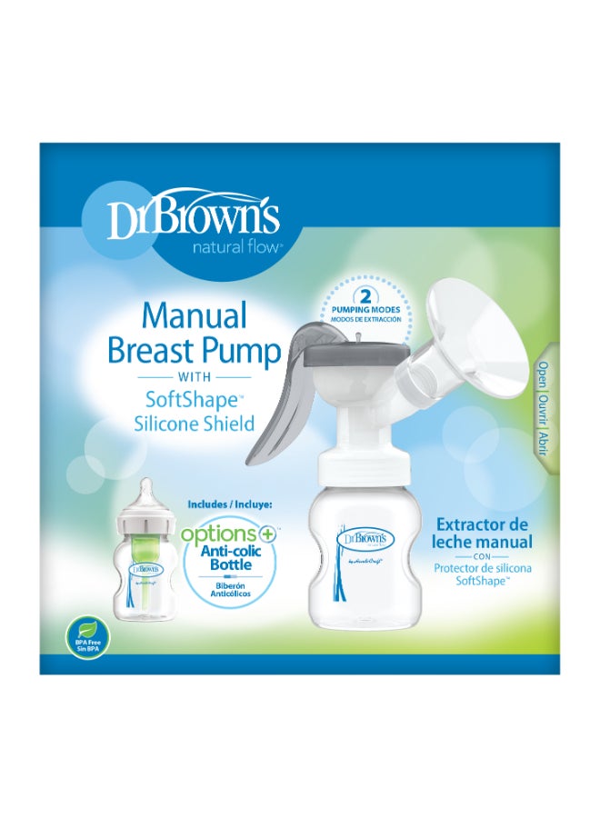 Dr. Brown’s Manual Breast Pump With Soft Shape Silicone Shield - Image 2