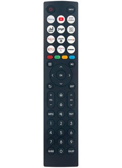 erorex Erf2M36 Voice Replaced Remote Control Fit For Hisense Smart Tv 43E7Kq 50E7Kq 55E7Kq 65E7Kq 75E7Kq 55E7Kq 65E7Kq A22521A 55A6K A22451F A22451F 55A6K A23111D Sub Control Erf2M36H  - Image 1