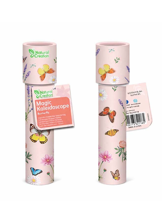 Avenir Natural Creation Magic Kaleidoscope – Butterfly | Rotating Color Patterns | Classic Optical Toy for Kids & Adults | Imagination & Visual Play - Image 3