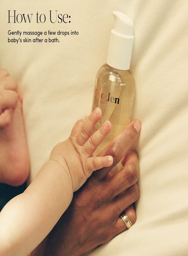 Evereden Soothing Baby Massage Oil, 4 fl oz & Nourishing Face Cream, 1.7 oz | 2 Item Bundle Set | Clean and Unscented Baby Care - Image 4