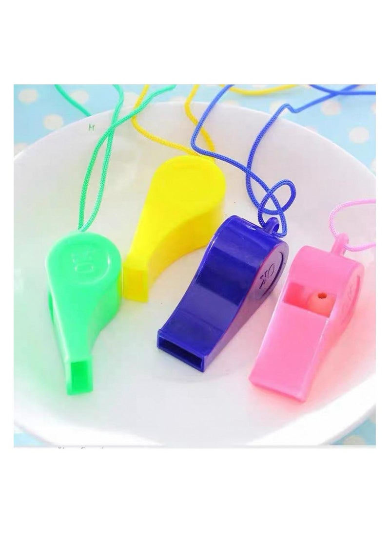 12 high-quality, colorful plastic whistles that are safe for children. A diverse assortment that attracts children's attention and adds a touch of fun. - Image 5