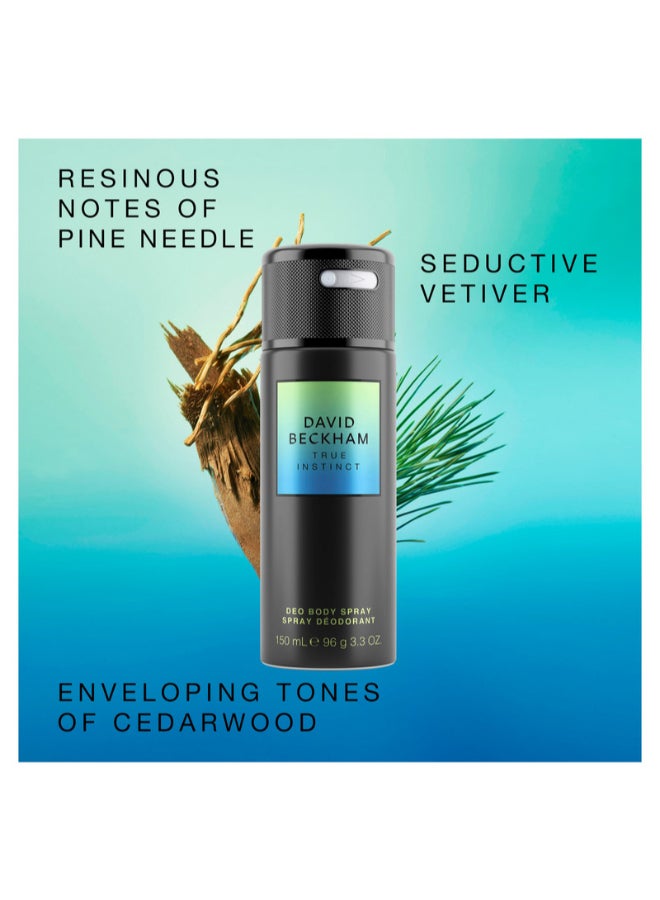 David Beckham True Instinct Deodorant Body Spray 150Ml - Image 3