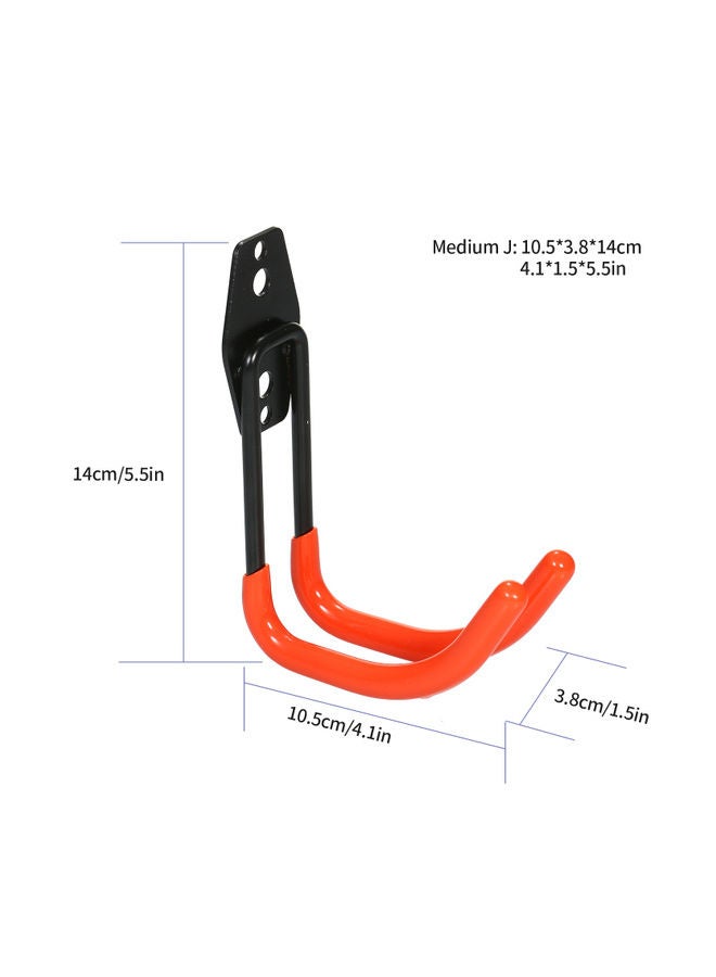 PHUNAYA Garage Storage Utility Hooks,Wall Mount&Heavy Duty Garage Hanger & Organizer to Handle Ladder, Hold Chairs,with Premium Steel to Hang Heavy Tools for Up to 55lbs(4Pack*7.5Inch) - Image 2
