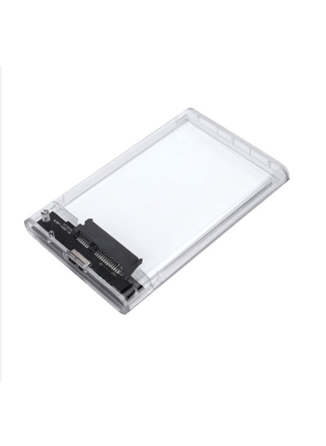 ماركة غير محددة صندوق محرك أقراص صلبة شفاف بمنفذ USB 3.0 لأجهزة الكمبيوتر المحمولة مقاس 2.5 بوصة، محرك أقراص صلبة بمنفذ تسلسلي Sata، لون USB 3.0 شفاف  - Image 3