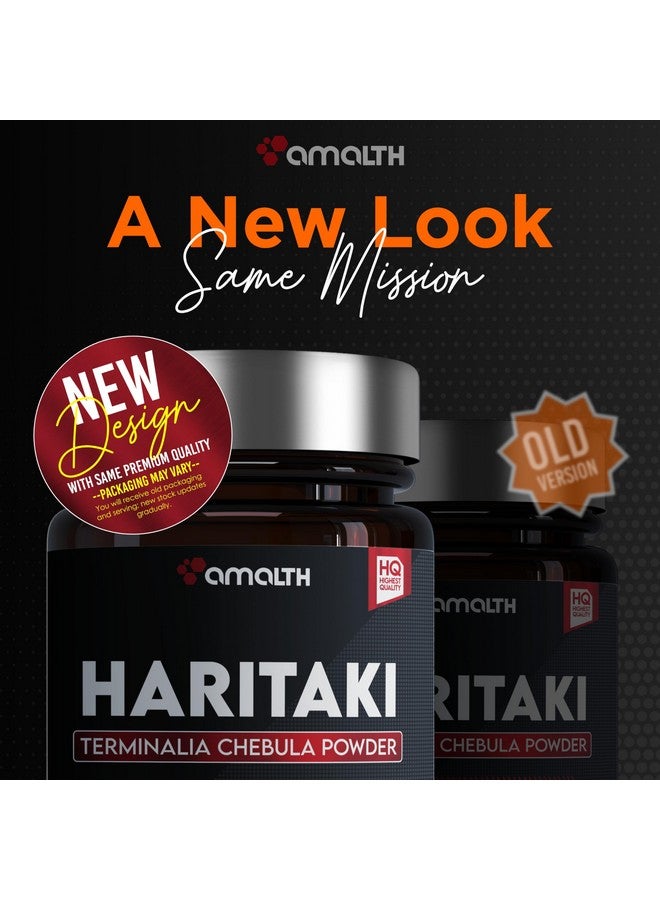 AMALTH Organic Indian Haritaki Capsules, Improving Digestion, Maintains Regularity Non-GMO Vegan Herbs and Supplements, 120 Caps - Image 2