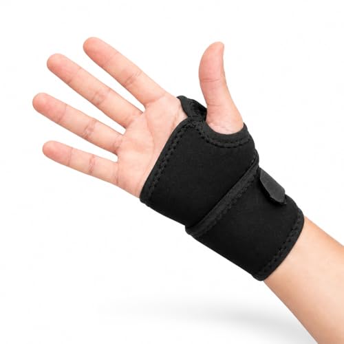 Dr Helix Unisex Black Wrist Support - Adjustable Compression Brace for Wrist Pain Relief, Carpal Tunnel, Sprains & Strains, Lightweight & Breathable - (Pack of - 1) - Image 1
