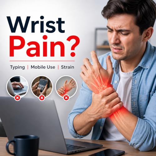 Dr Helix Unisex Black Wrist Support - Adjustable Compression Brace for Wrist Pain Relief, Carpal Tunnel, Sprains & Strains, Lightweight & Breathable - (Pack of - 1) - Image 2