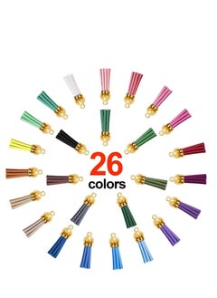 Y&D Keychain Hooks and Jump Rings Tassels,150 Pieces Key Acrylic Keyring Blanks Set Including Clear Discs with Chain Coloured Pendants for DIY Projects Craft, Gold  - Image 2