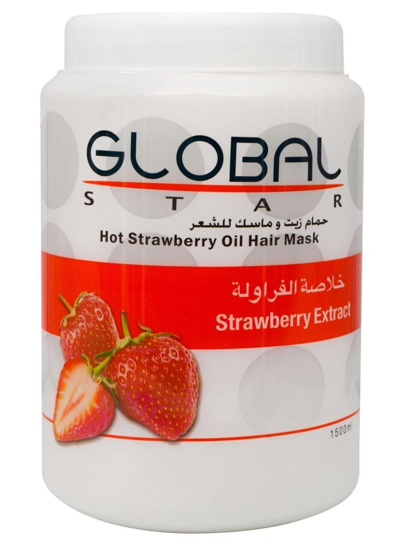 globalstar Globalstar Hot Oil Hair Mask Strawberry Extract 1500ml 