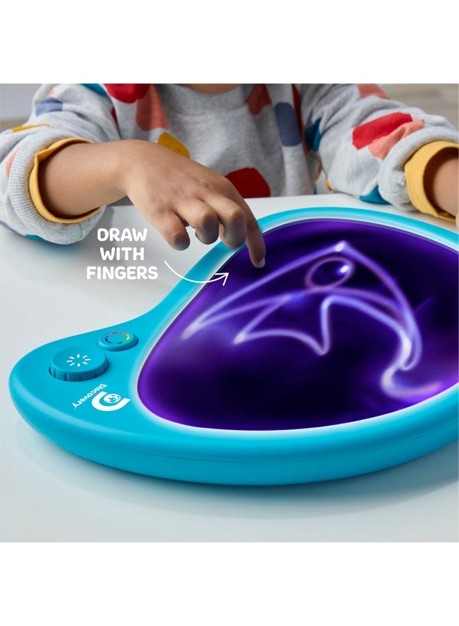 Discovery Kids Discovery™ Mess-Free Glow Palette - Interactive Light-Up Art Pad with 12 Colors & Musical Play| Painting & Drawing Tablet| Travel Art Activity Kit| Arts & Crafts Toy for Kids Boys Girls Ages 4+ - Image 5