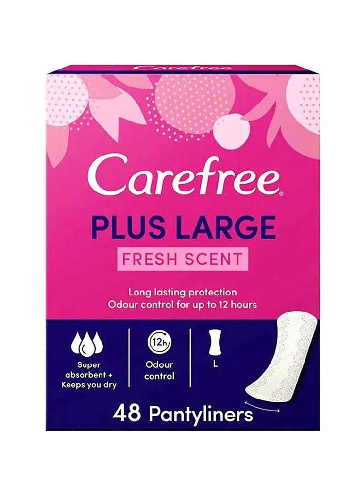 كيرفري كير فري فوط يومية بعطر منعش حجم كبير 48 فوطة - Image 2