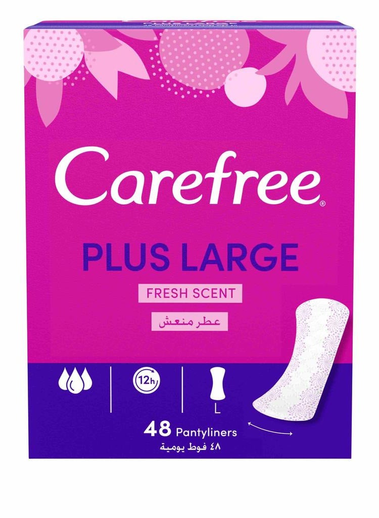 كيرفري كير فري فوط يومية بعطر منعش حجم كبير 48 فوطة - Image 1