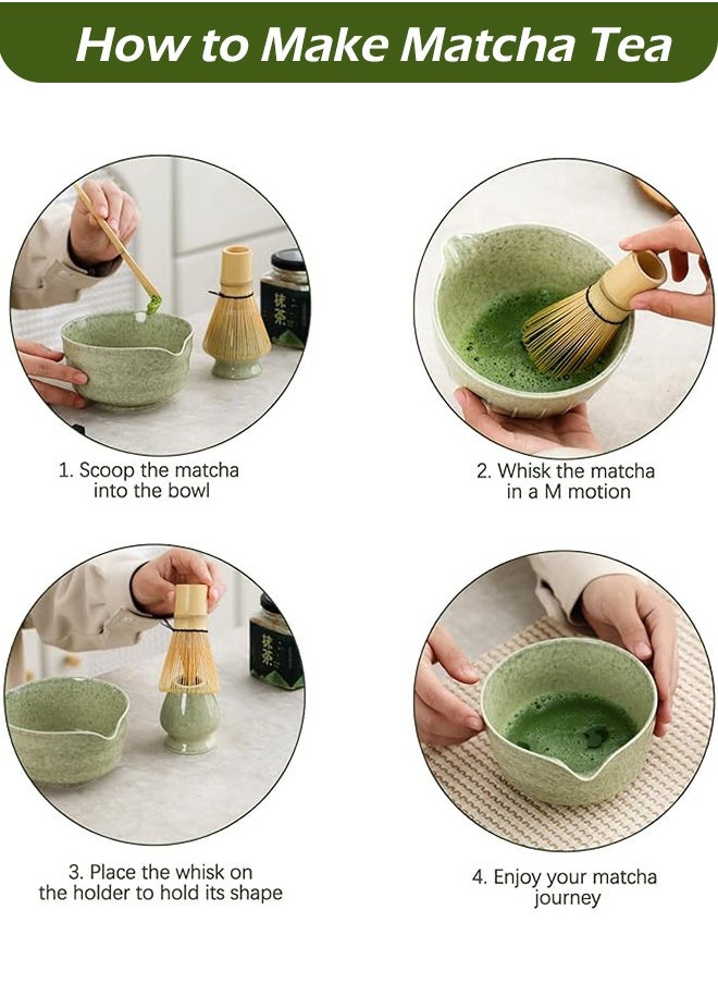 Matcha set Matcha Whisk Set Bamboo Whisk  matcha kit   Matcha Stirrer Set 4-piece Set (Matcha bowl  +Matcha Stirrer+Tea Spoon+ Matcha Brush Placeer) - pzsku/Z4DDA5E2C610A778A0722Z/45/_/1730445045/880cece2-1051-4fe5-9fc9-1a88b61e5981