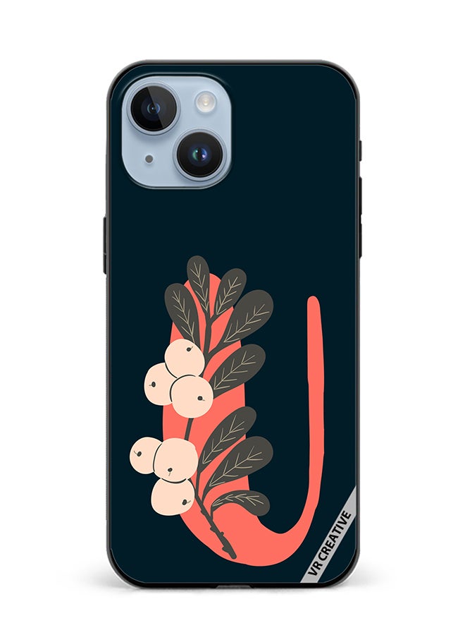 VR CREATIVE Protective Case Cover For Apple iPhone 15 Alphabet U Design Multicolour - Image 1