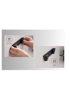 kleez KLEEZ Pan Lid Holders – Set of 4, Cupboard Storage Rack, Adhesive Mount, Space-Saving Organizer for Kitchen Cabinets, Black  - Image 4