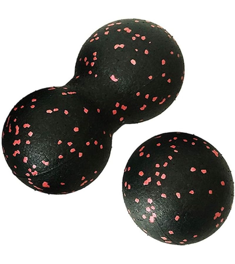 2 Pcs Pink Peanut Lacrosse Massage Ball Set Heavy Duty Epp Foam Deep Tissue Balls For Reflexology Trigger Point Pre Post Workout Professional Use - Image 2