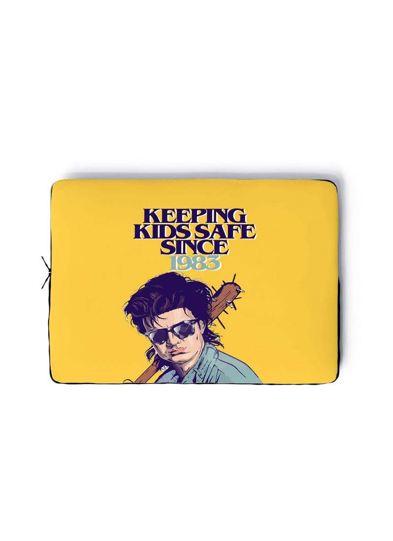 LOUD UNIVERSE Laptop Sleeve 13 inch TV Series Stranger Things Netflix Funny Quote Keeping Kids Safe Tablet Sleeve - Image 1