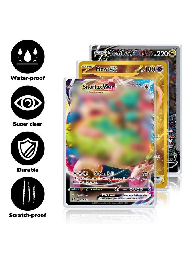 Rainmae Rainmae 25 Pack 5.9" x 8.1" Jumbo Card Sleeves, Rigid Photocard Protectors for Oversized Trading Cards Sheet Protectors, Paper Sleeves Jumbo Sports Cards Sleeves Hard Plastic Document Holder Protector  - Image 5