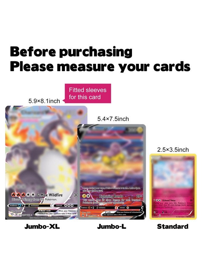 Rainmae Rainmae 25 Pack 5.9" x 8.1" Jumbo Card Sleeves, Rigid Photocard Protectors for Oversized Trading Cards Sheet Protectors, Paper Sleeves Jumbo Sports Cards Sleeves Hard Plastic Document Holder Protector  - Image 3