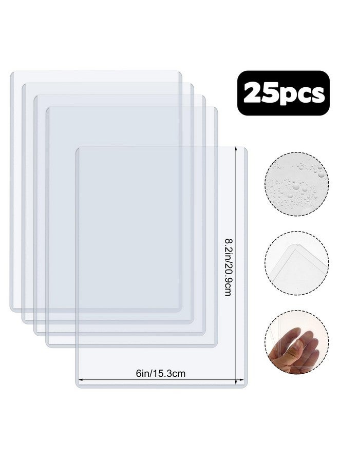 Rainmae Rainmae 25 Pack 5.9" x 8.1" Jumbo Card Sleeves, Rigid Photocard Protectors for Oversized Trading Cards Sheet Protectors, Paper Sleeves Jumbo Sports Cards Sleeves Hard Plastic Document Holder Protector  - Image 2