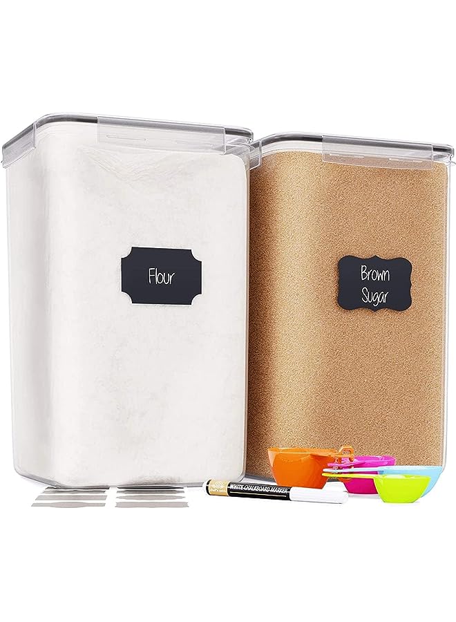 IAF Food Storage 6.5L 2pcs Extra Large Clear pp-plastic Food Grade Airtight - Image 1