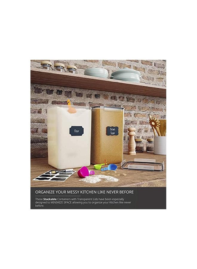 IAF Food Storage 6.5L 2pcs Extra Large Clear pp-plastic Food Grade Airtight - Image 3