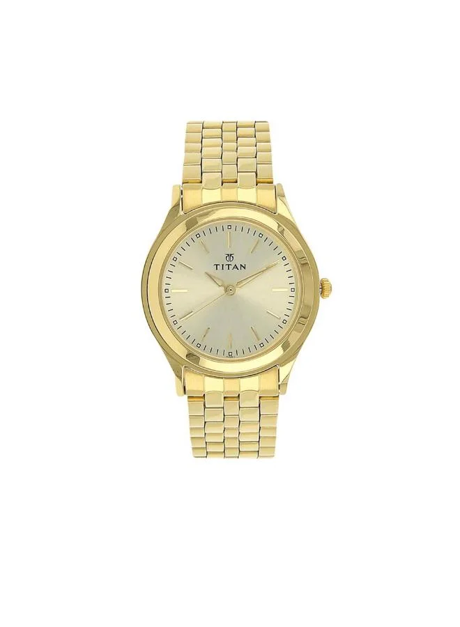 تيتان Men's Metal Analog Watch 1648YM02 - 35 mm