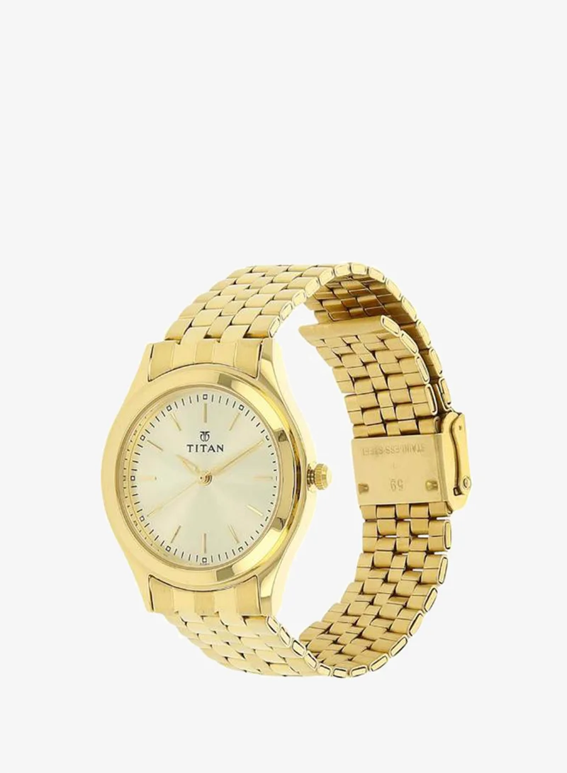 Titan Men's Metal Analog Watch 1648YM02 - 35 mm