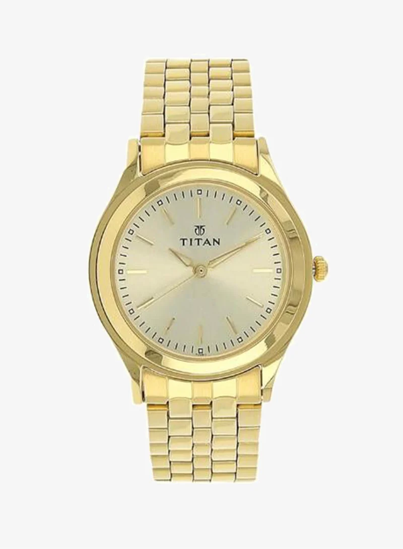 Titan Men's Metal Analog Watch 1648YM02 - 35 mm