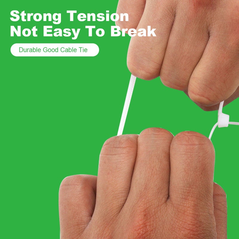 Loquat 500-Piece Portable Durable Self Locking Cable Tie Set Multicolour 13 x 8 x 11cm - Image 5