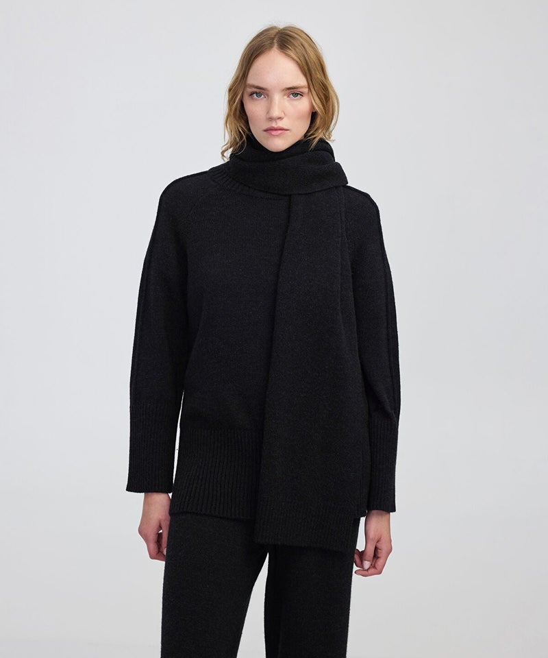 Ipekyol Scarf Knit Sweater - Image 1